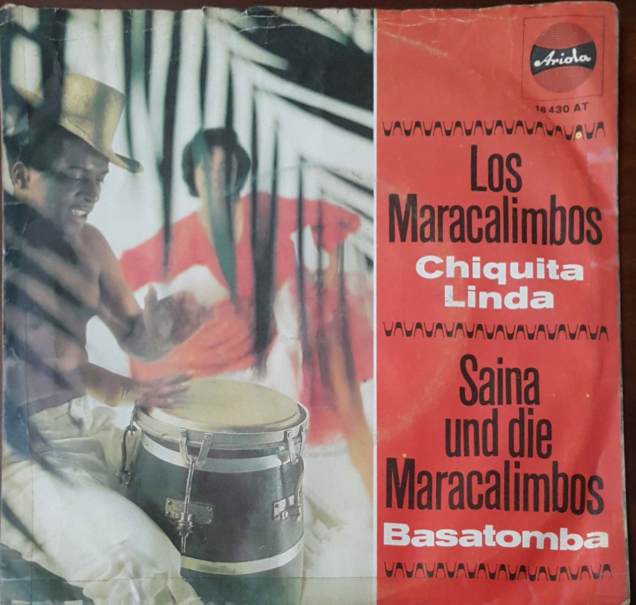 Los Maracalimbos Chiquita Linda 45lik Plak