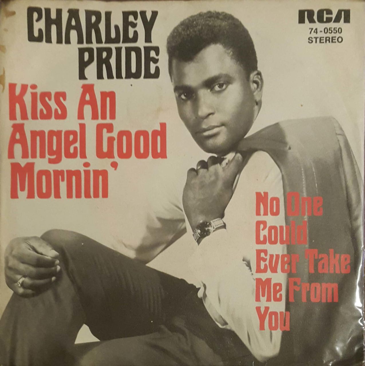 Charley Pride Kiss An Angel Good Mornin 45lik Plak