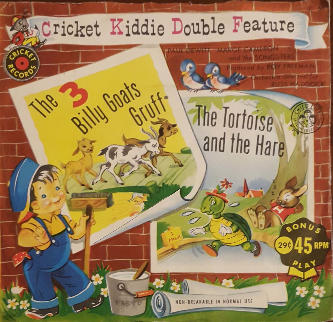 Cricket  The 3 Billy Goats Gruff 45lik Plak