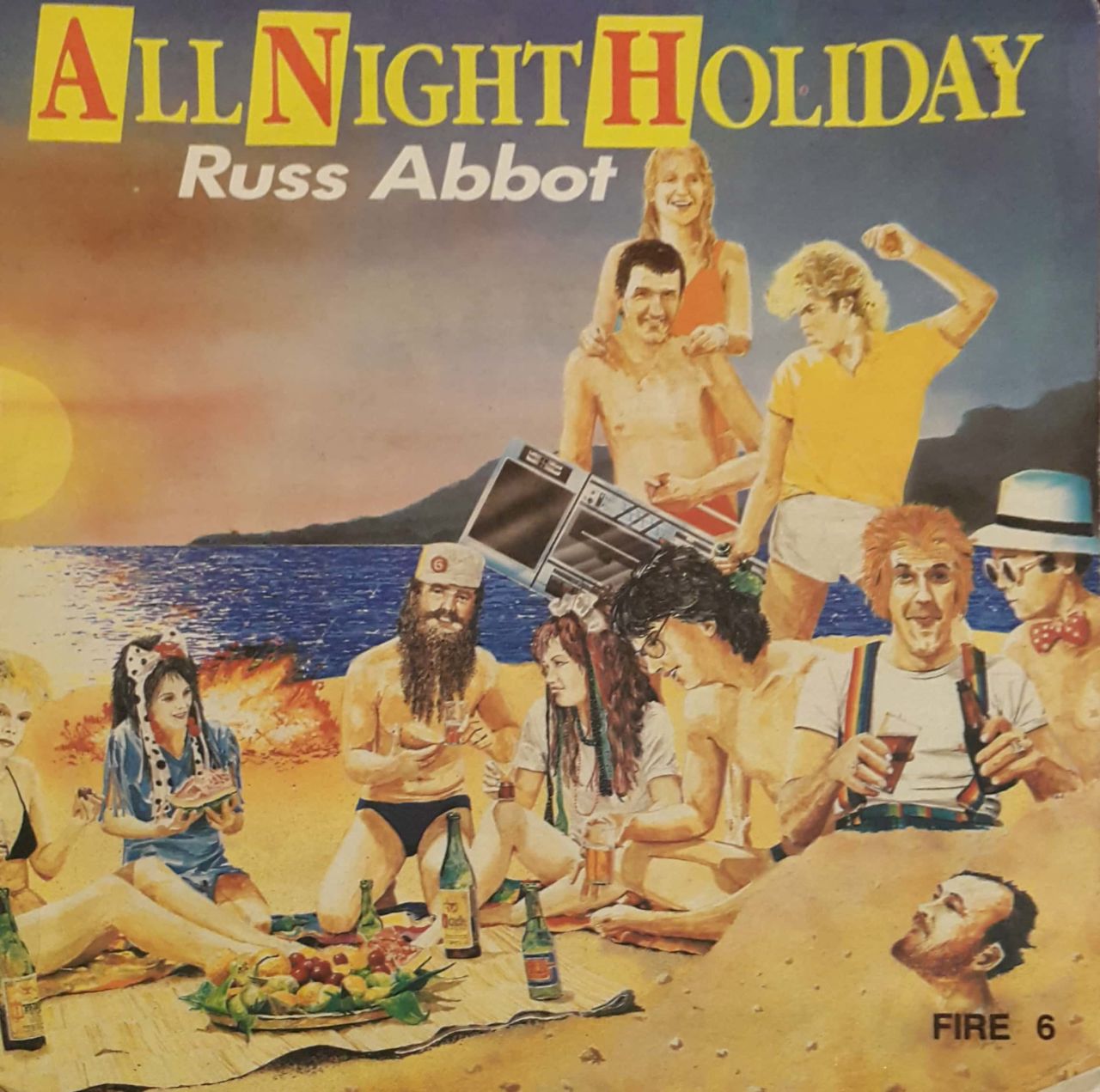 Russ Abbot  All Night Holiday 45lik Plak