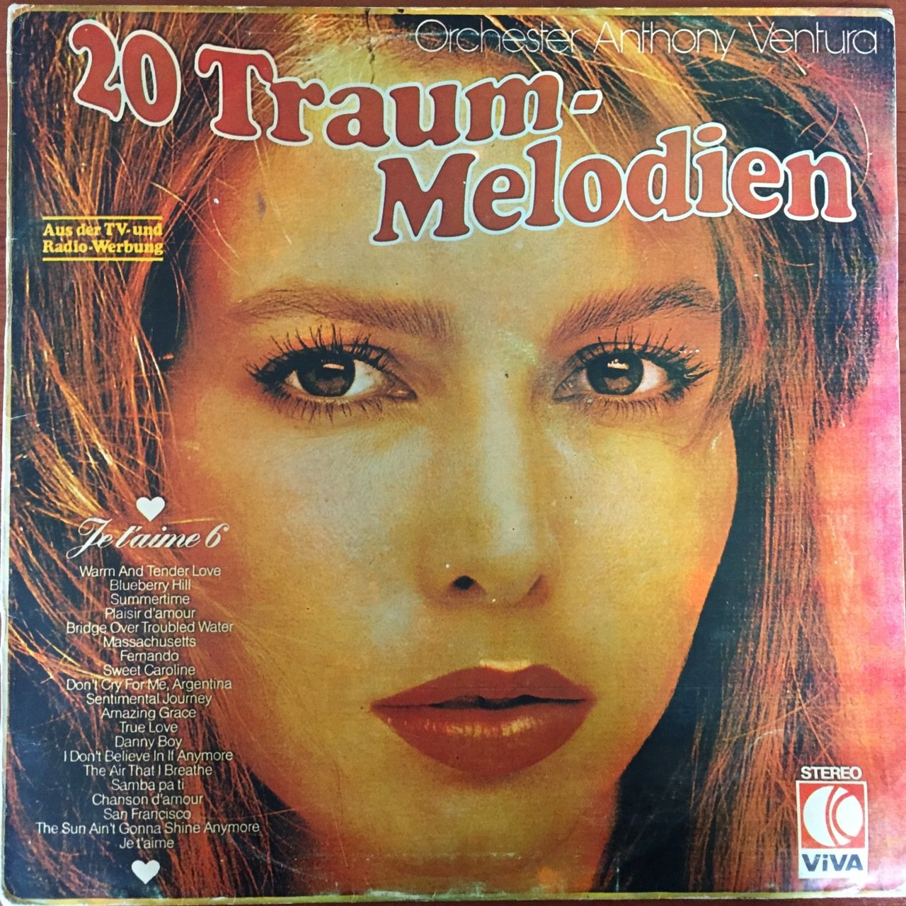 Je T'aime 6 Traum Melodien LP Plak