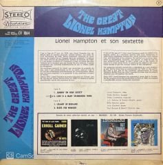The Great Lionel Hampton LP Plak