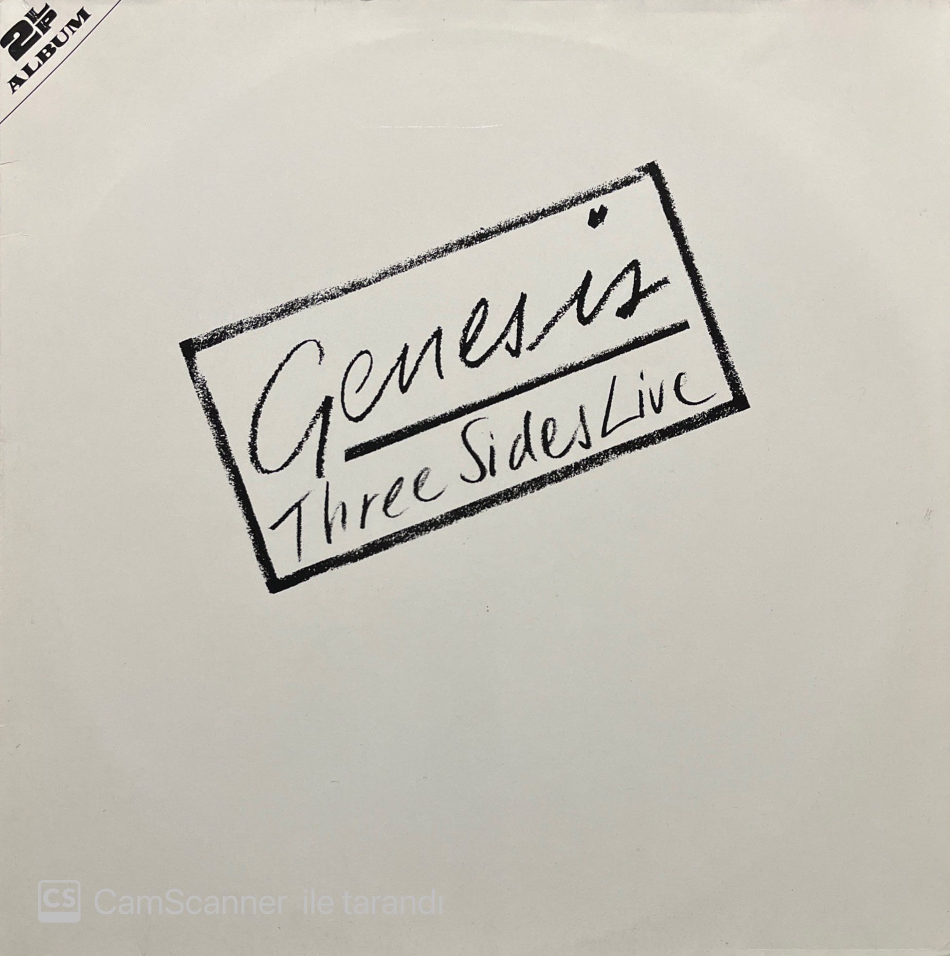 Genesis Three Sides Live Double LP Plak