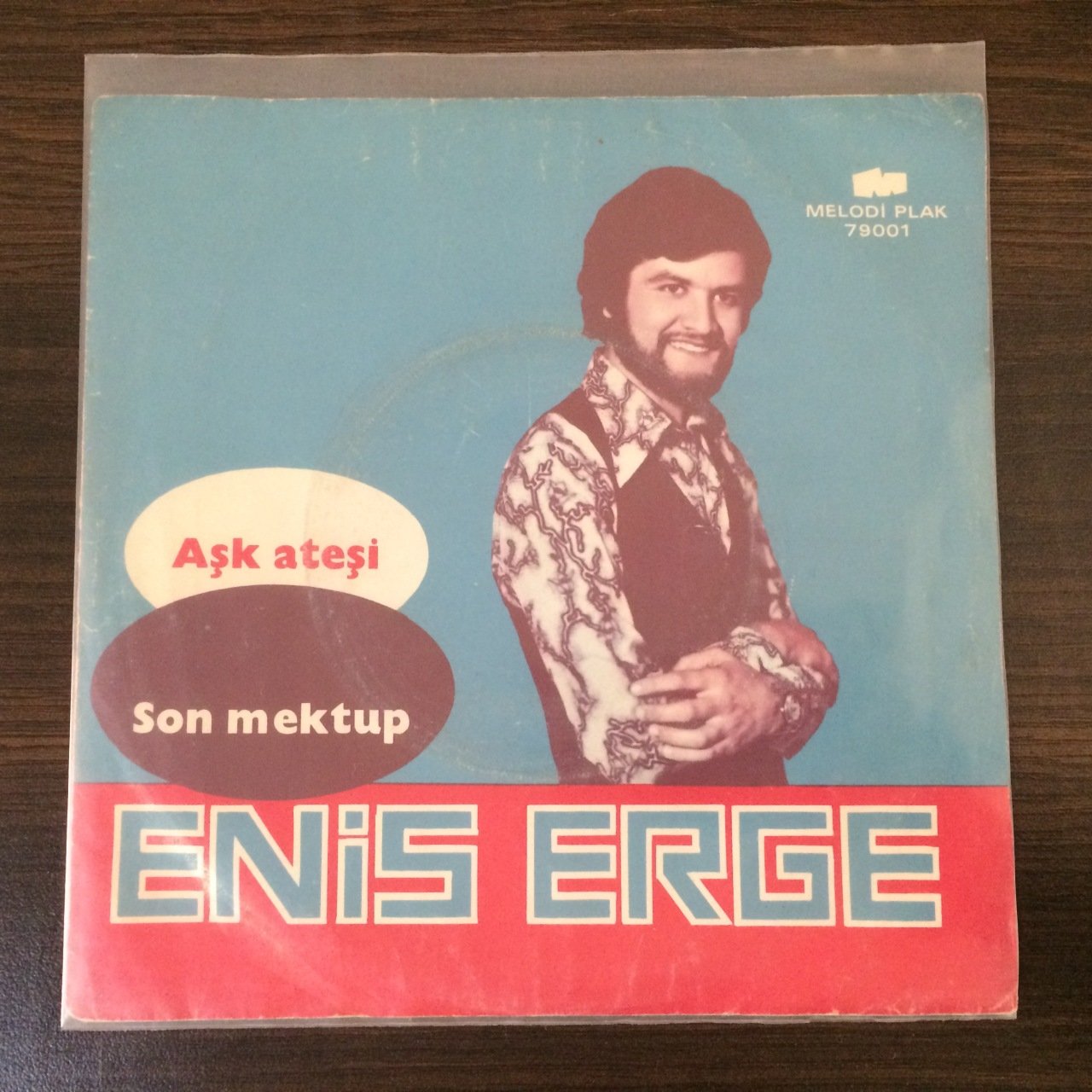 Enis Erge Aşk Ateşi 45lik plak