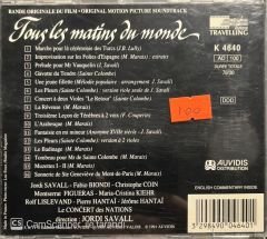 Tous Les Matins Du Monde Soundtrack CD