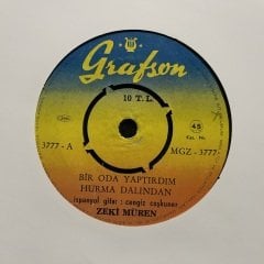 Zeki Müren Bir Oda Yaptırdım Hurma Dalından 45lik Plak