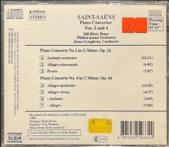 Saint-Saens Piano Concertos Classic CD