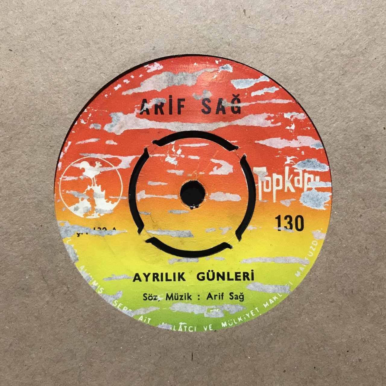 Arif Sağ Ayrılık Günleri Depo Malı 45lik Plak