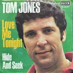 Tom Jones Love Me Tonight 45lik Plak