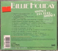 Billie Holiday Swing Brother Swing CD