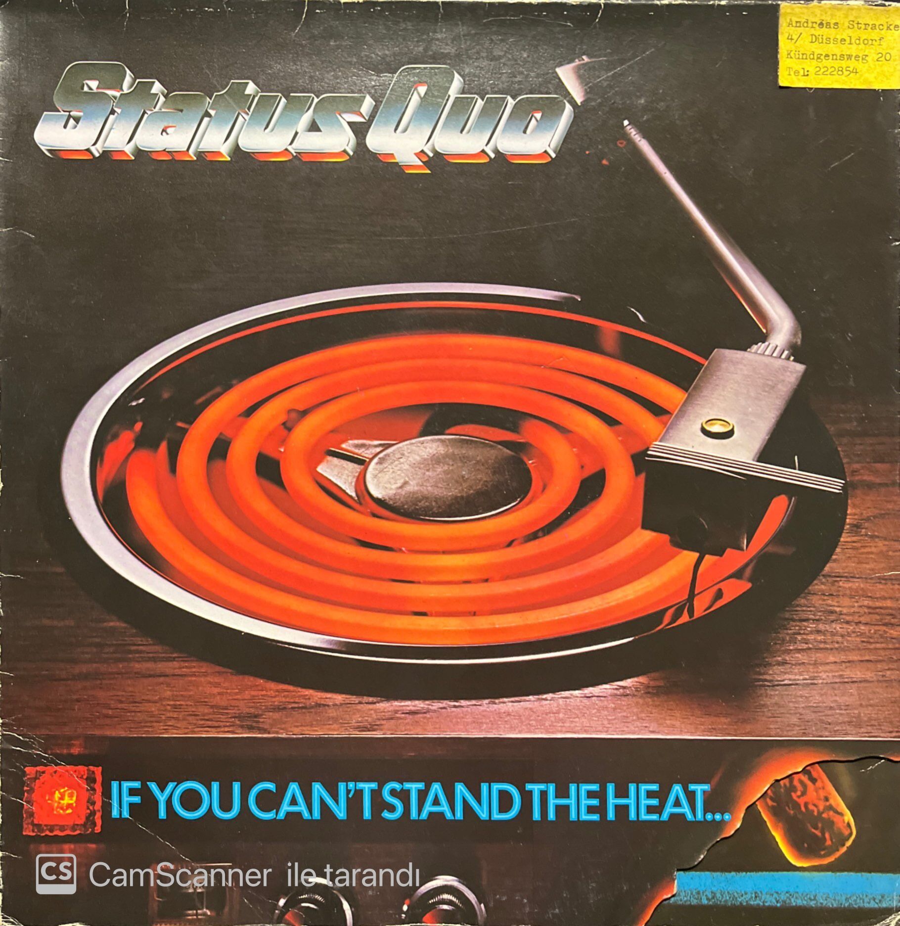 Status Quo If You Can't Stand The Heat LP Plak