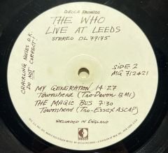 The Who Live At Leeds LP Plak
