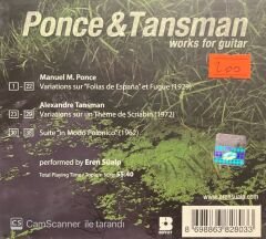 Eren Süalp Ponce & Tansman Works For Guitar CD