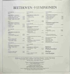 Beethoven / Karajan Berliner Philharmoniker – 9 Symphonien (8 LP) Box Set Plak
