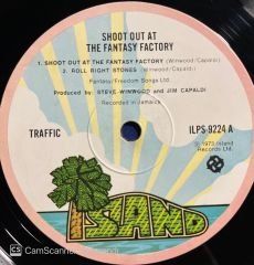 Traffic Shoot Out At The Fantasy Factory LP Plak