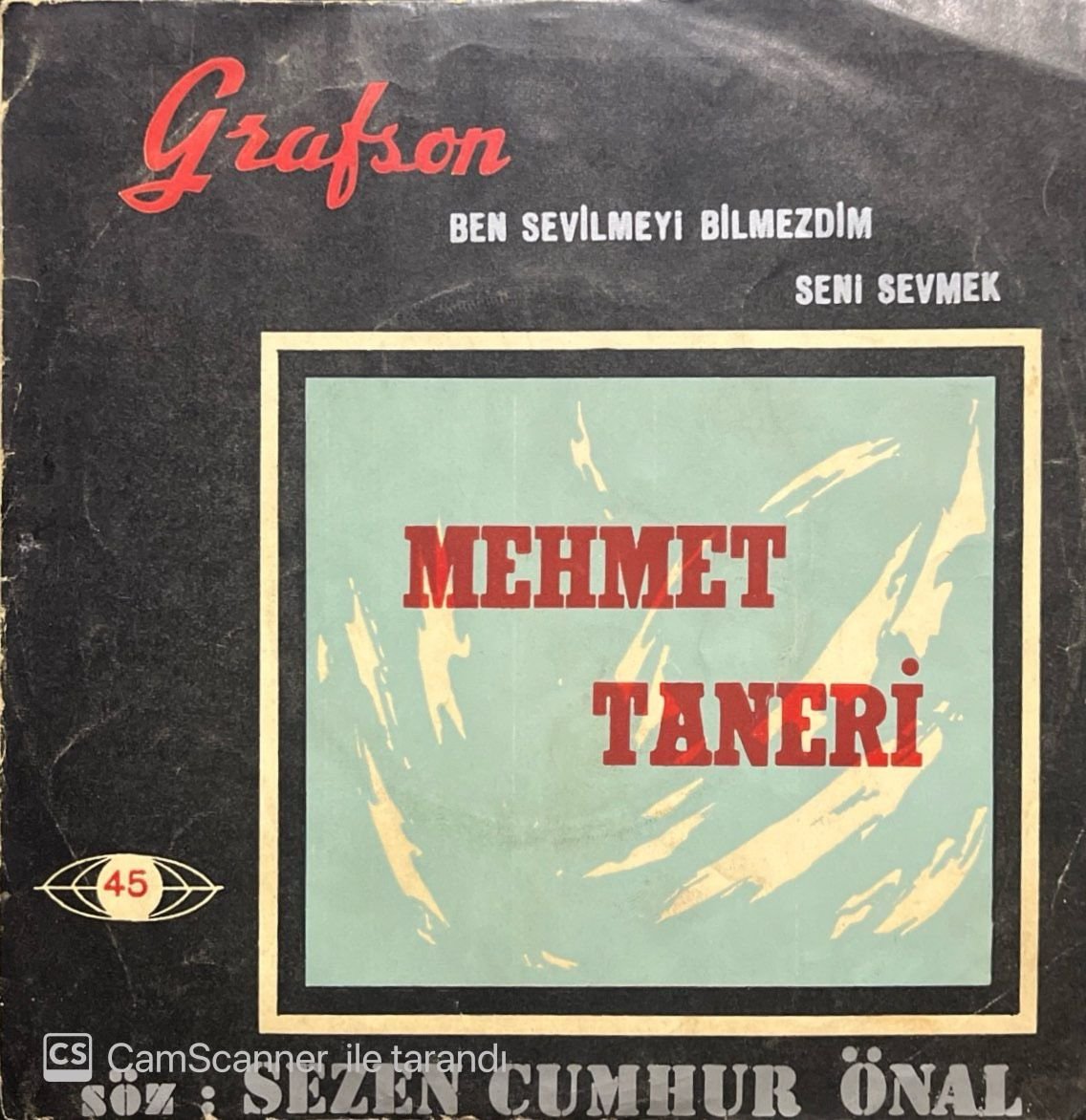 Mehmet Taneri Seni Sevmek 45lik Plak