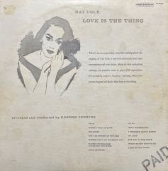 Nat King Cole Love Is The Thing LP Plak