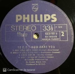 10CC How Dare You LP Plak