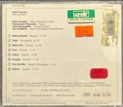 Zakir Hussain Making Music ECM Baskı CD