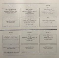 A Treasury Of The Great Symphonies 10 LP Box Set Plak