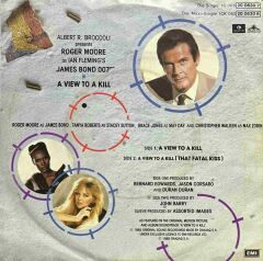 Duran Duran Bond Theme 1985 A Viev To A Kill 45lik Plak