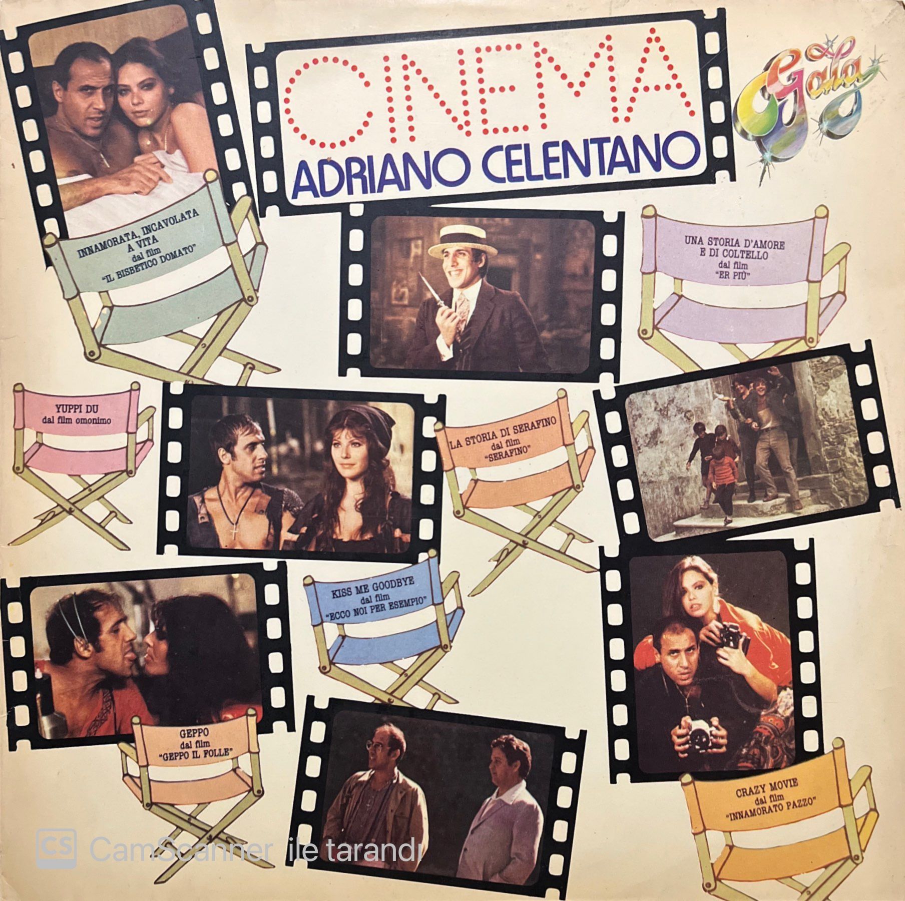 Adriano Celentano Cinema LP Plak