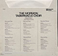 The Mormon Tabernacle Choir 6 LP Box Set Plak