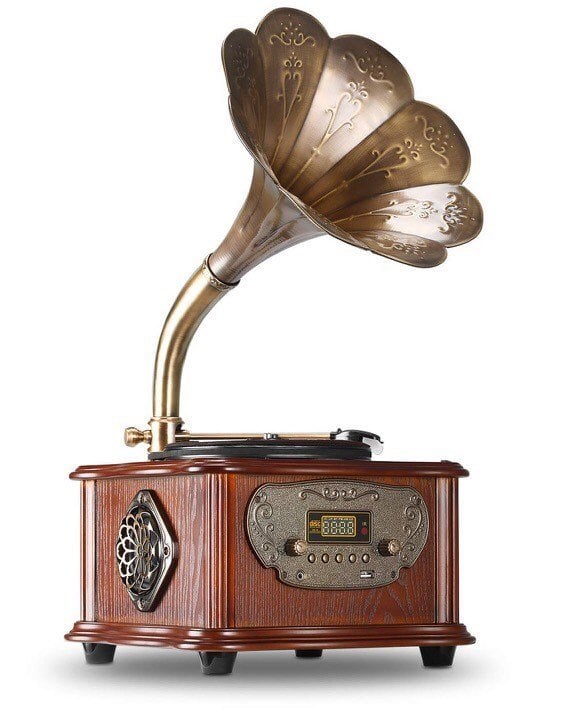 *ÜCRETSİZ KARGO Record Master – Wooden Classic Serisi RMJ-209C Pikap – Radyo – Bluetooth – USB – 33, 45 Devir Plak Çalar