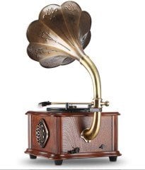 *ÜCRETSİZ KARGO Record Master – Wooden Classic Serisi RMJ-209C Pikap – Radyo – Bluetooth – USB – 33, 45 Devir Plak Çalar