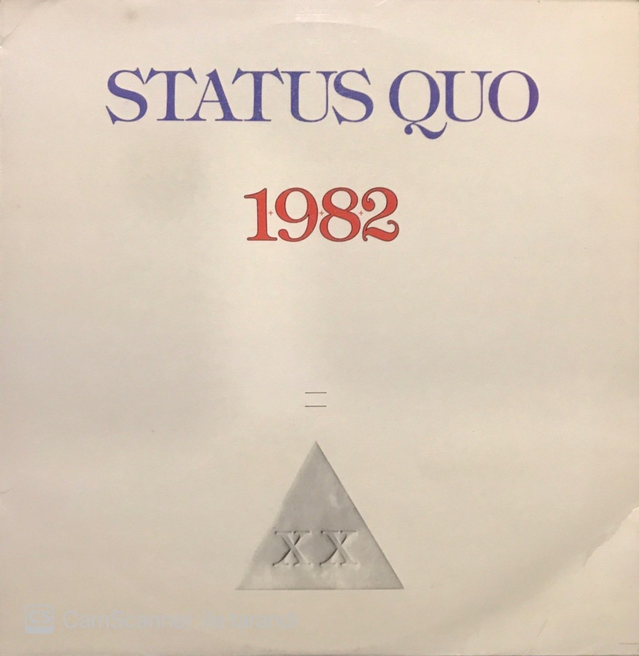 Status Quo 1982 LP Plak