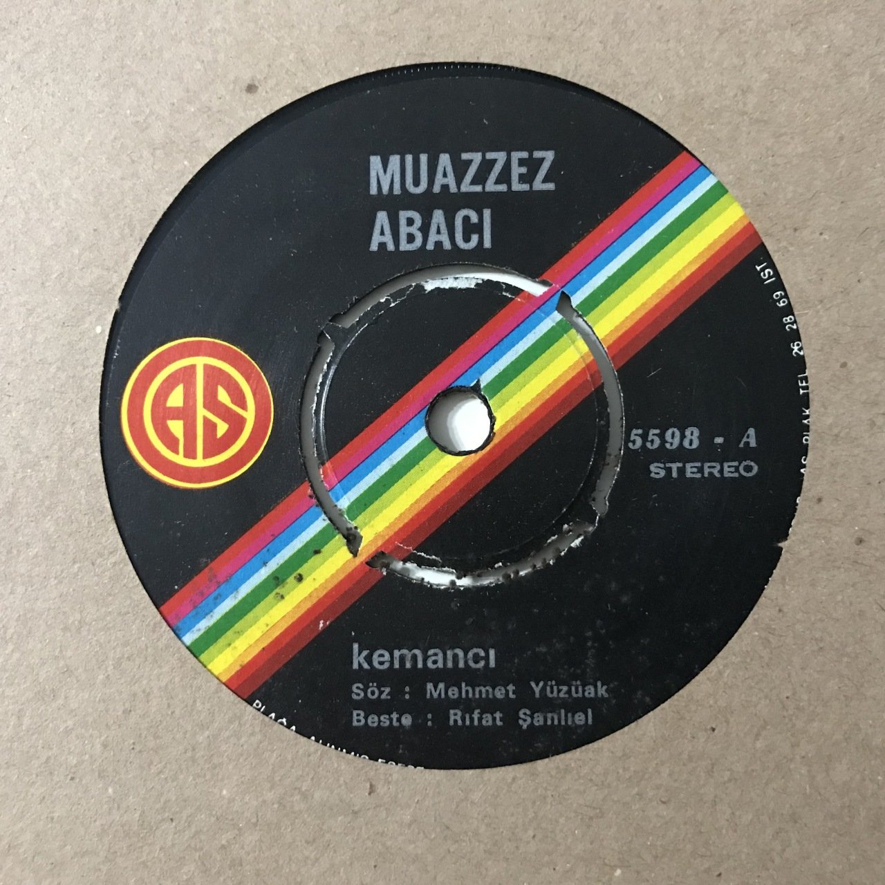 Muazzez Abacı Kemancı Depo Malı 45lik Plak
