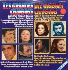 Les Grandes Chansons Double LP Plak