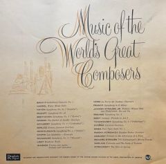 Music Of The World's Great Composers 12 LP Box Set Plak