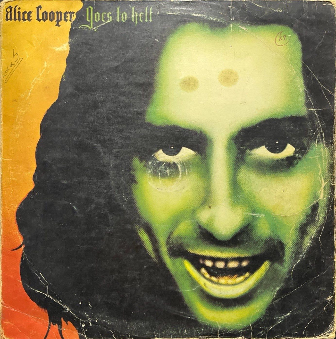 Alice Cooper Goes To Hell LP Plak
