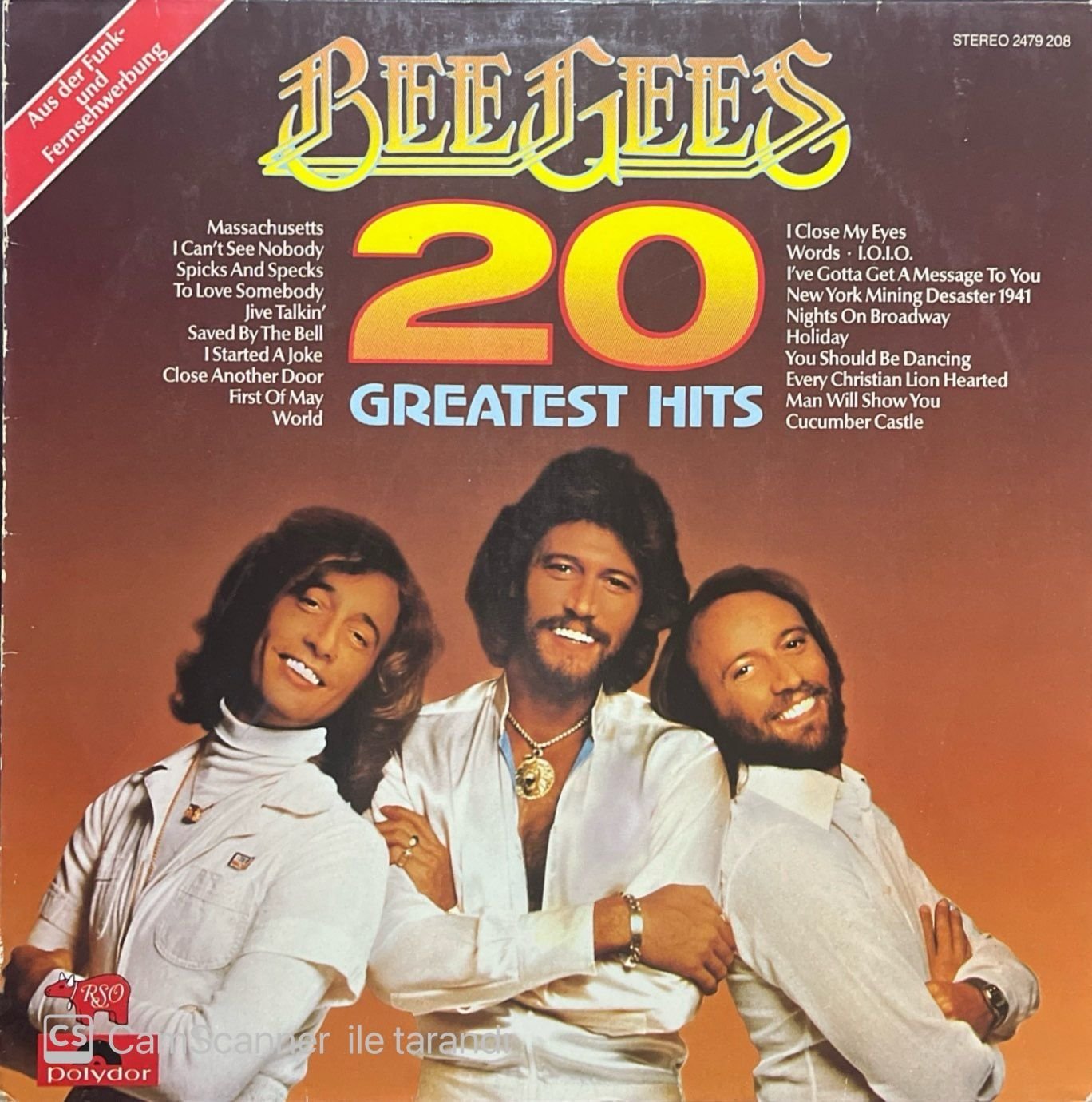 Bee Gees 20 Greatest Hits LP Plak