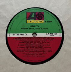 Crosby, Still, Nash, & Young Deja Vu Double LP Plak