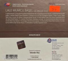 TRT Arşiv Serisi 71 Lale Mumcu Başel Solo Albümler Serisi CD