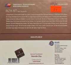 TRT Arşiv Serisi 60 Rıza Rit' ten Seçmeler CD
