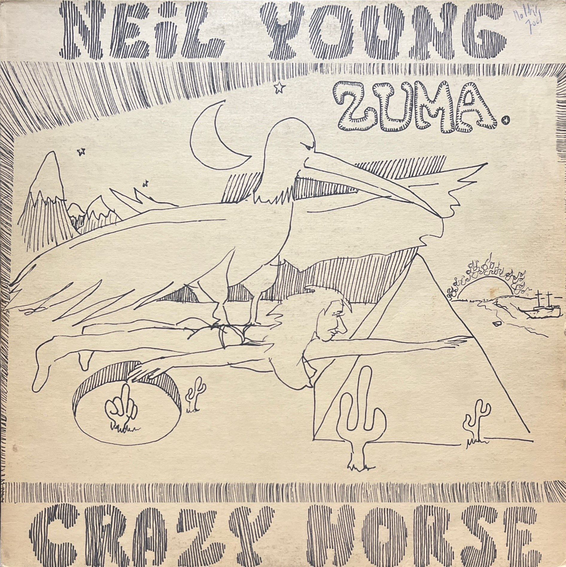 Neil Young Zuma Crazy Horse LP Plak