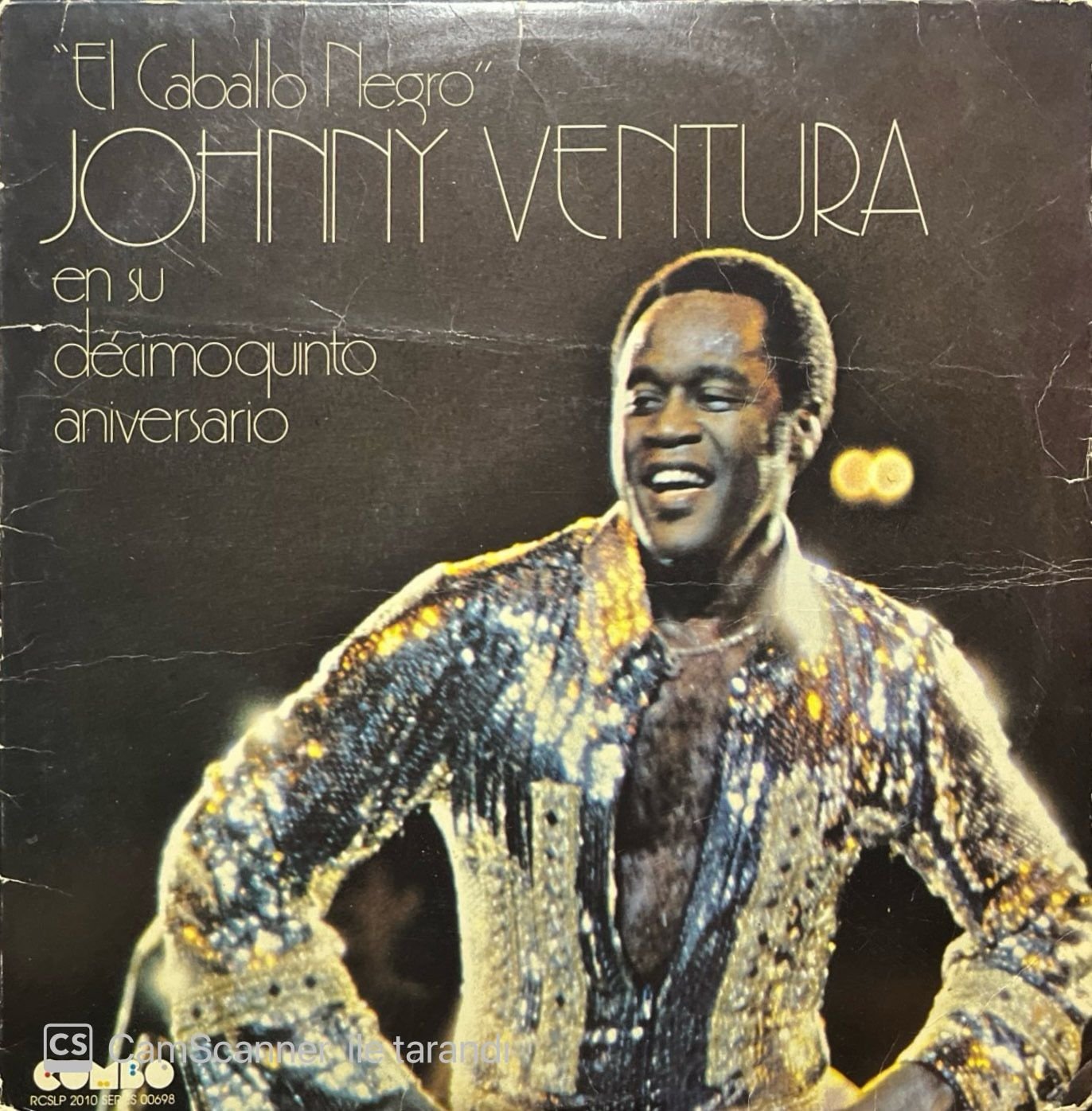 Johnny Ventura El Caballo Negro LP Plak