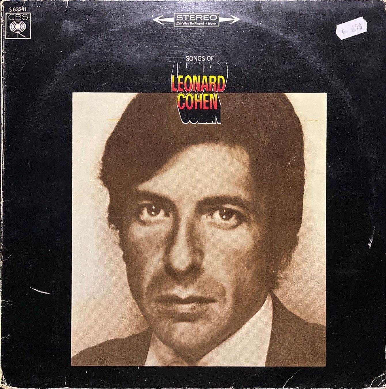 Leonard Cohen Songs Of LP Plak