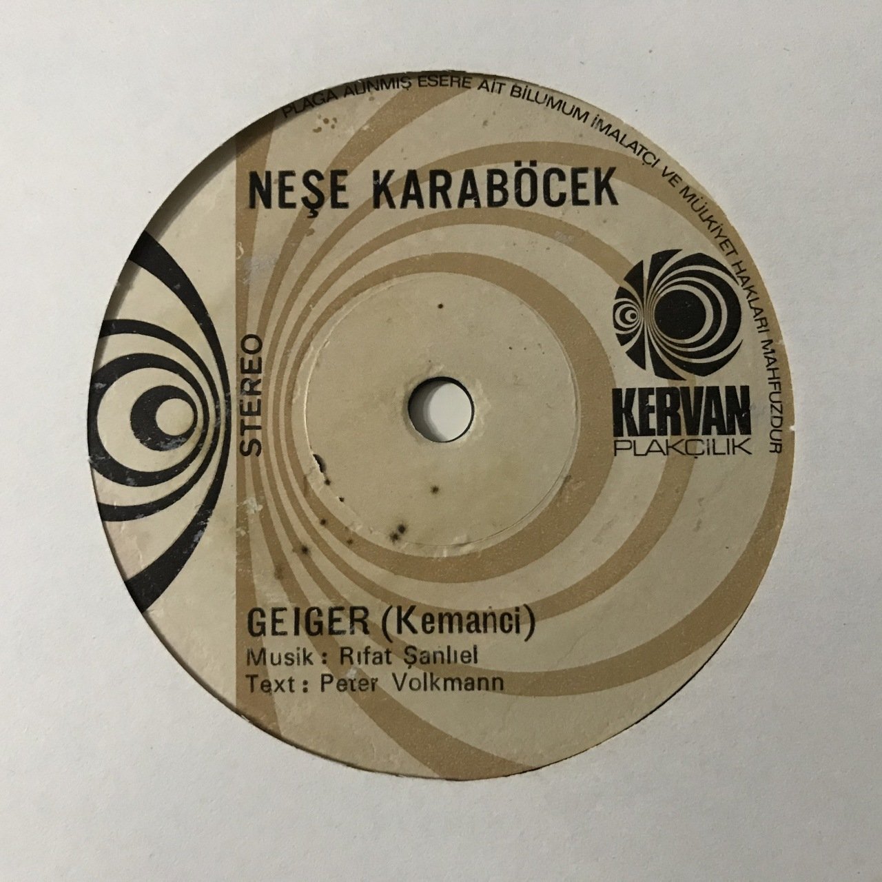 Neşe Karaböcek Geiger Depo Malı 45lik Plak