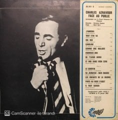 Charles Aznavour Face Au Public LP Plak