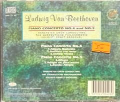 Ludwig Van Beethoven Piano Concerto No.4 And No.5 CD