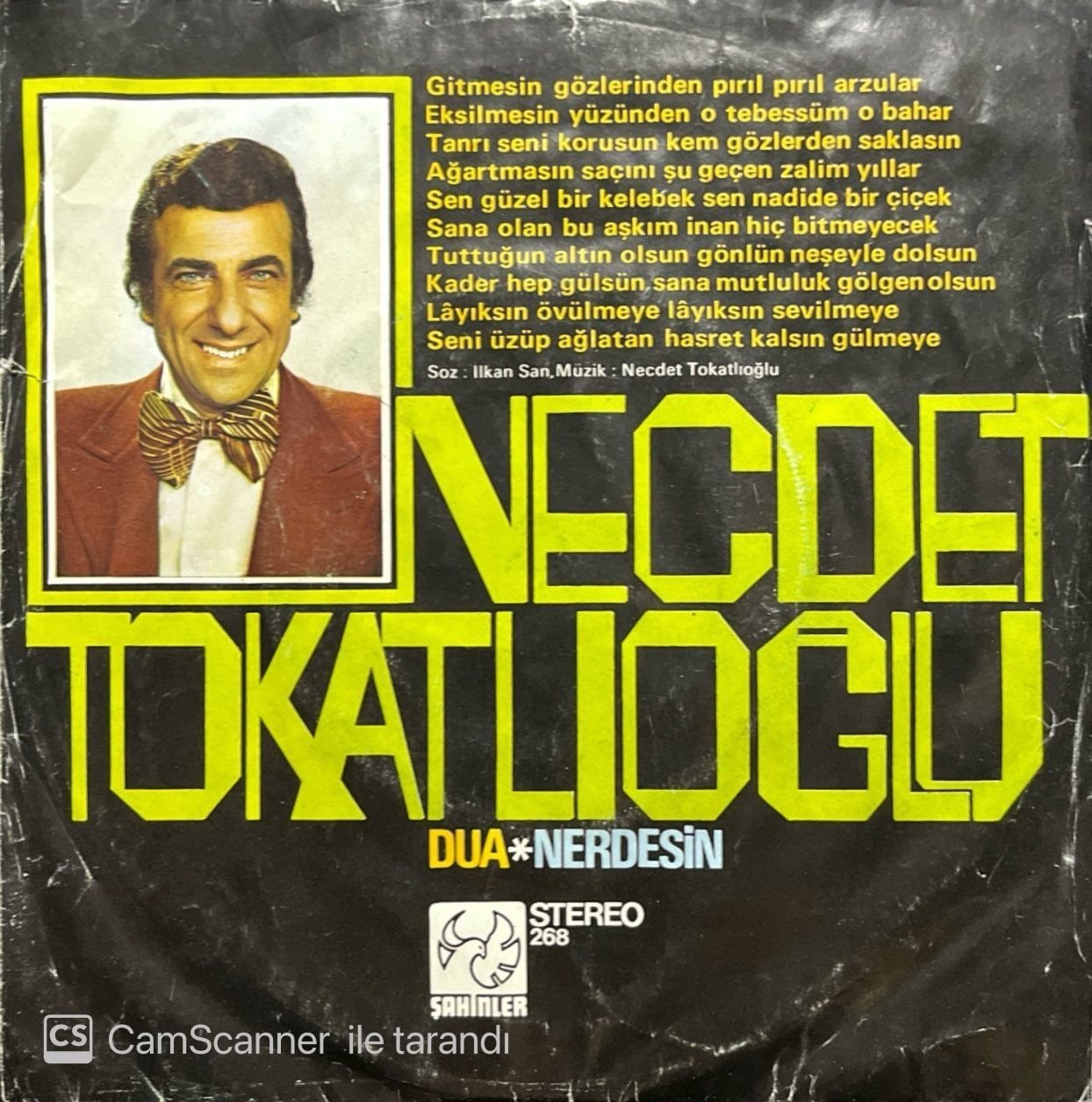Necdet Tokatlıoğlu Dua 45lik Plak