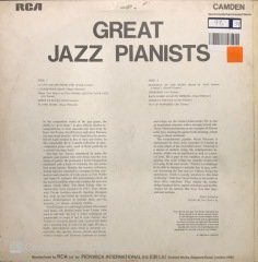 Oscar Peterson Erroll Garner Art Tatum Great Jazz Pianists LP Plak