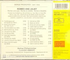 Abbado Prokofiev Romeo & Juliet Berliner Philharmoniker CD