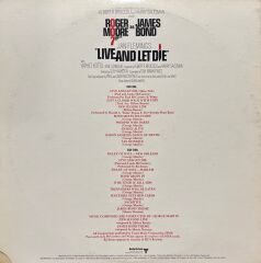 Roger Moore As James Bond 007 Live And Let Die Soundtrack LP Plak