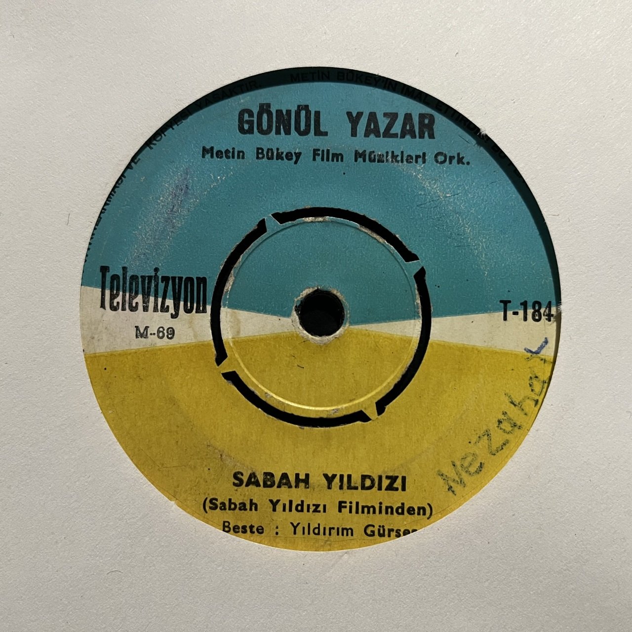 Gönül Yazar Sabah Yıldızı 45lik plak