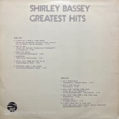 Shirley Bassey Greatest Hits LP Plak